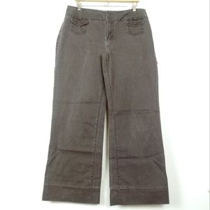 Fashion Bug Y2K Pant Wide Leg Dark Grey Women's Size 16 Average